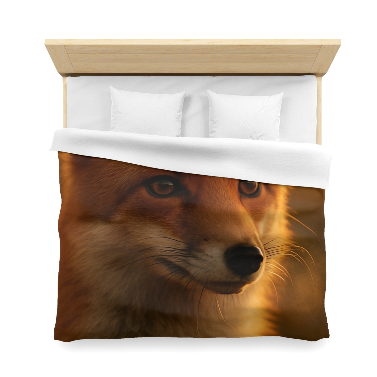 Crimson Whisper Red Fox unique patterned duvets