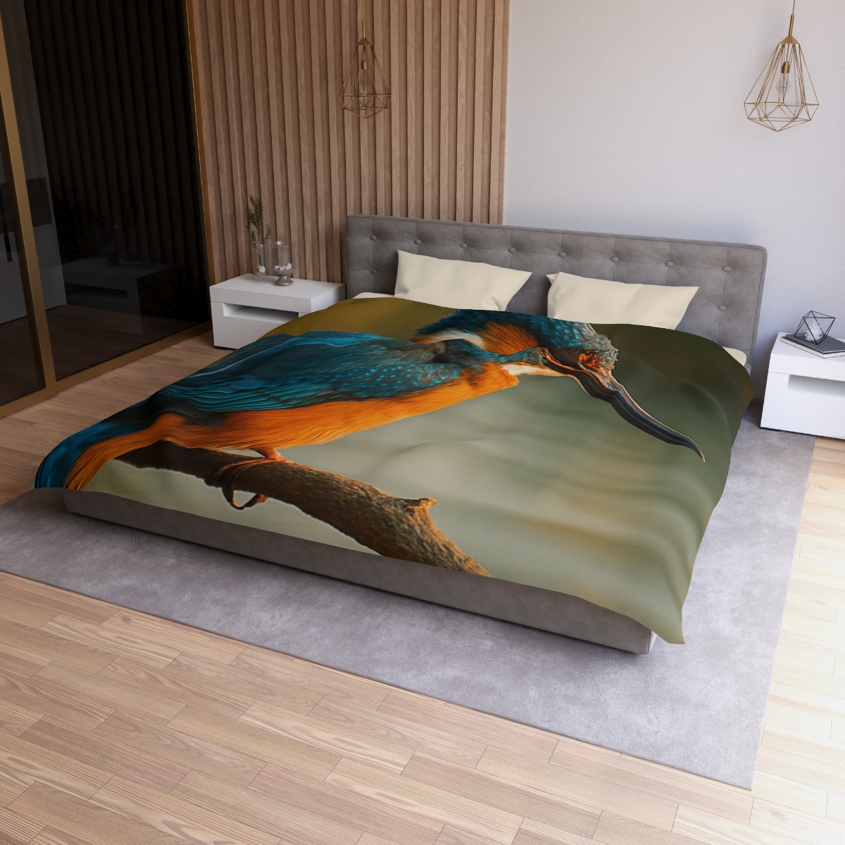 Aurora Splash Common Kingfisher warm winter duvets