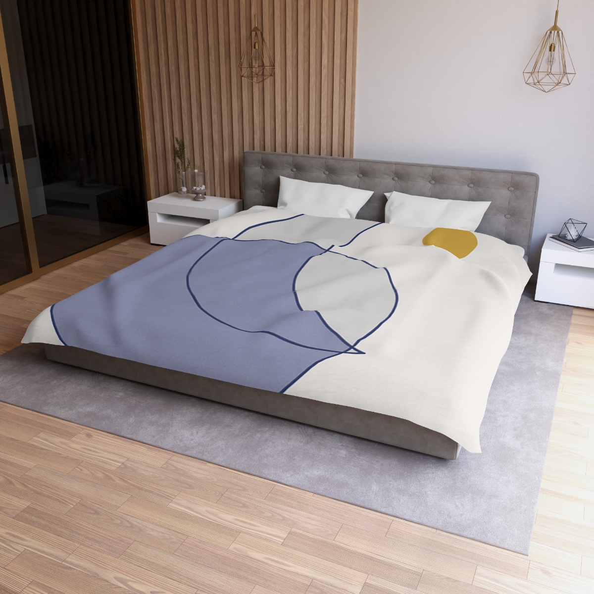 Intersecting Arc Duo designer printed duvets