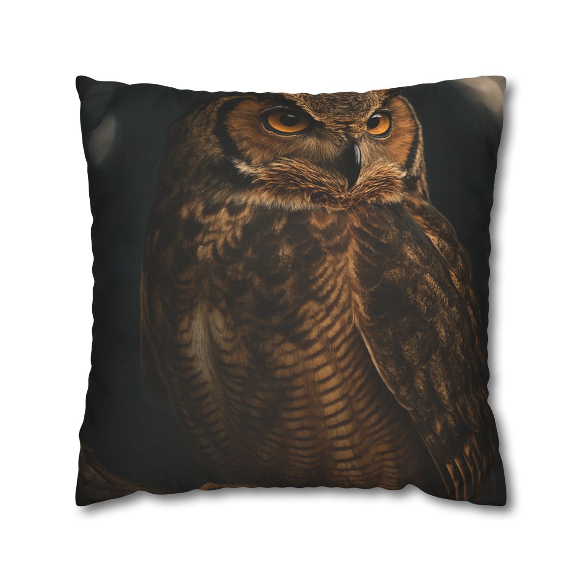 Starlit Perch Great Horned Owl soft cotton pillow cases
