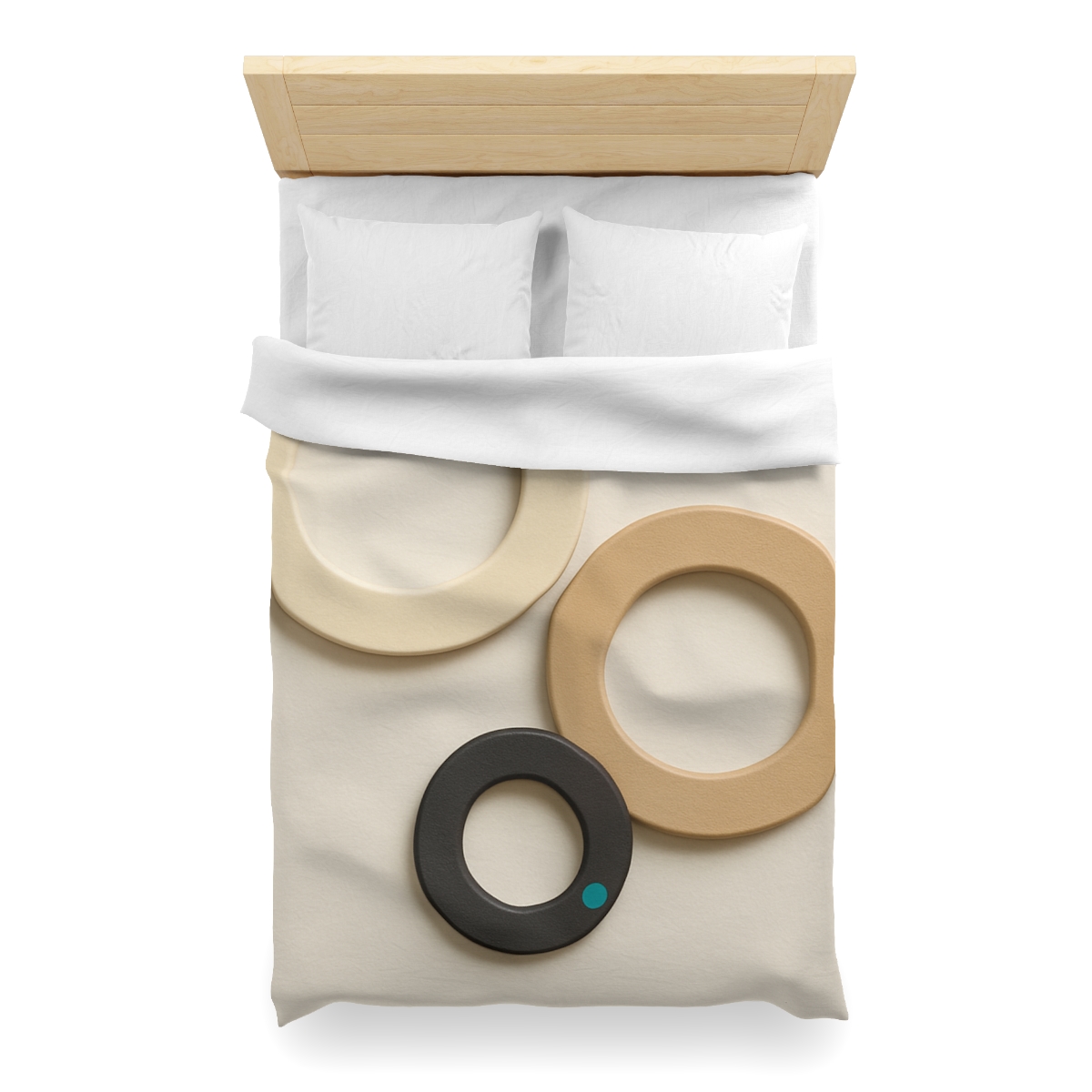 Three Balanced Rings personalized bedding duvets