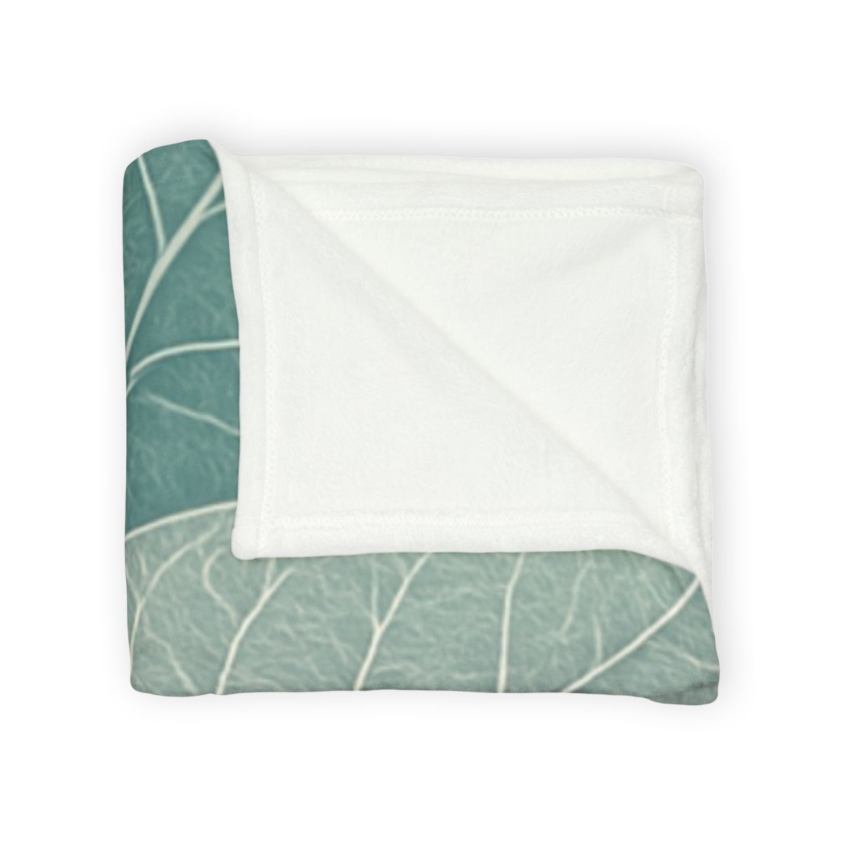 Fractal Leaf Web personalized cozy blankets