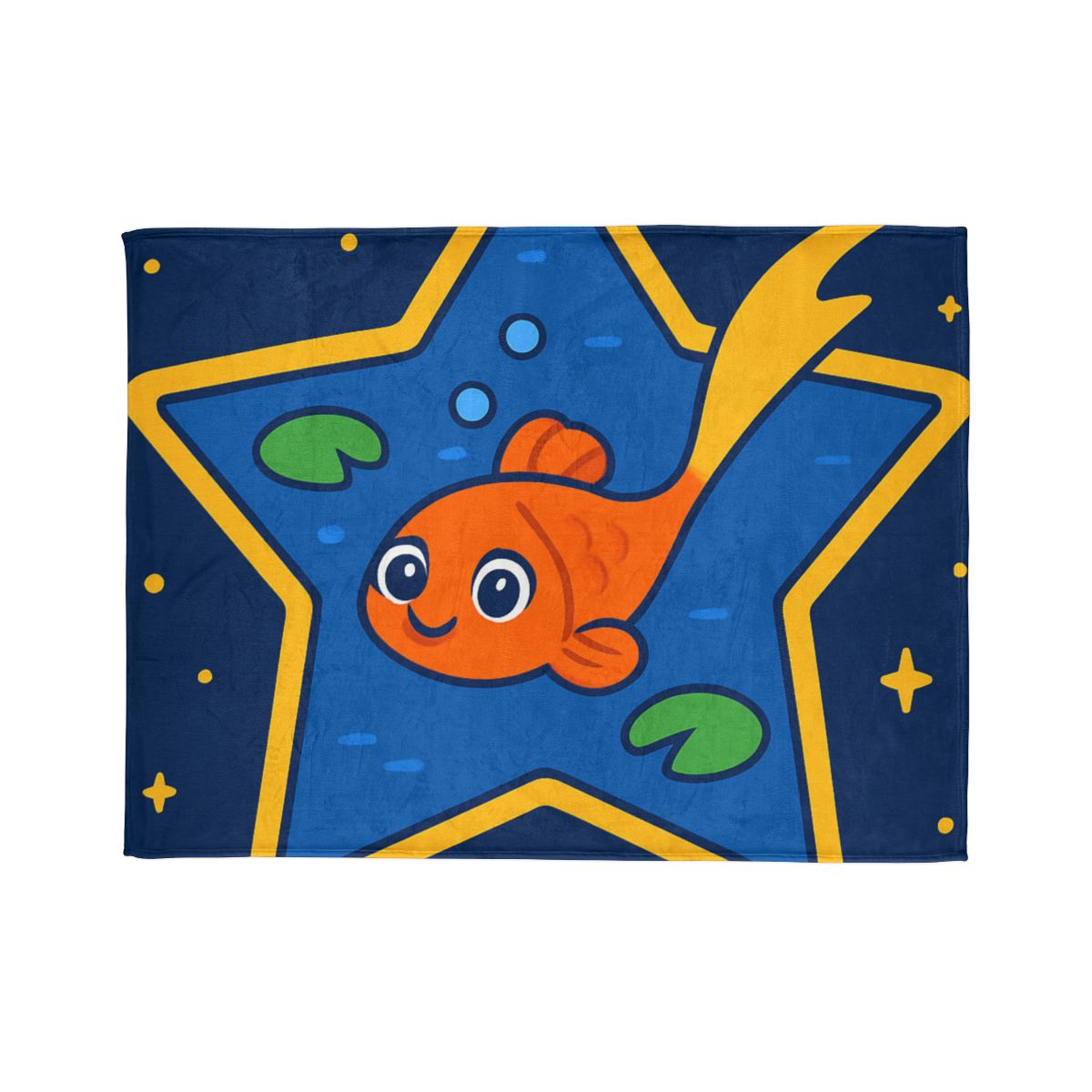 Comet Koi And The Star Pond personalized cozy blankets