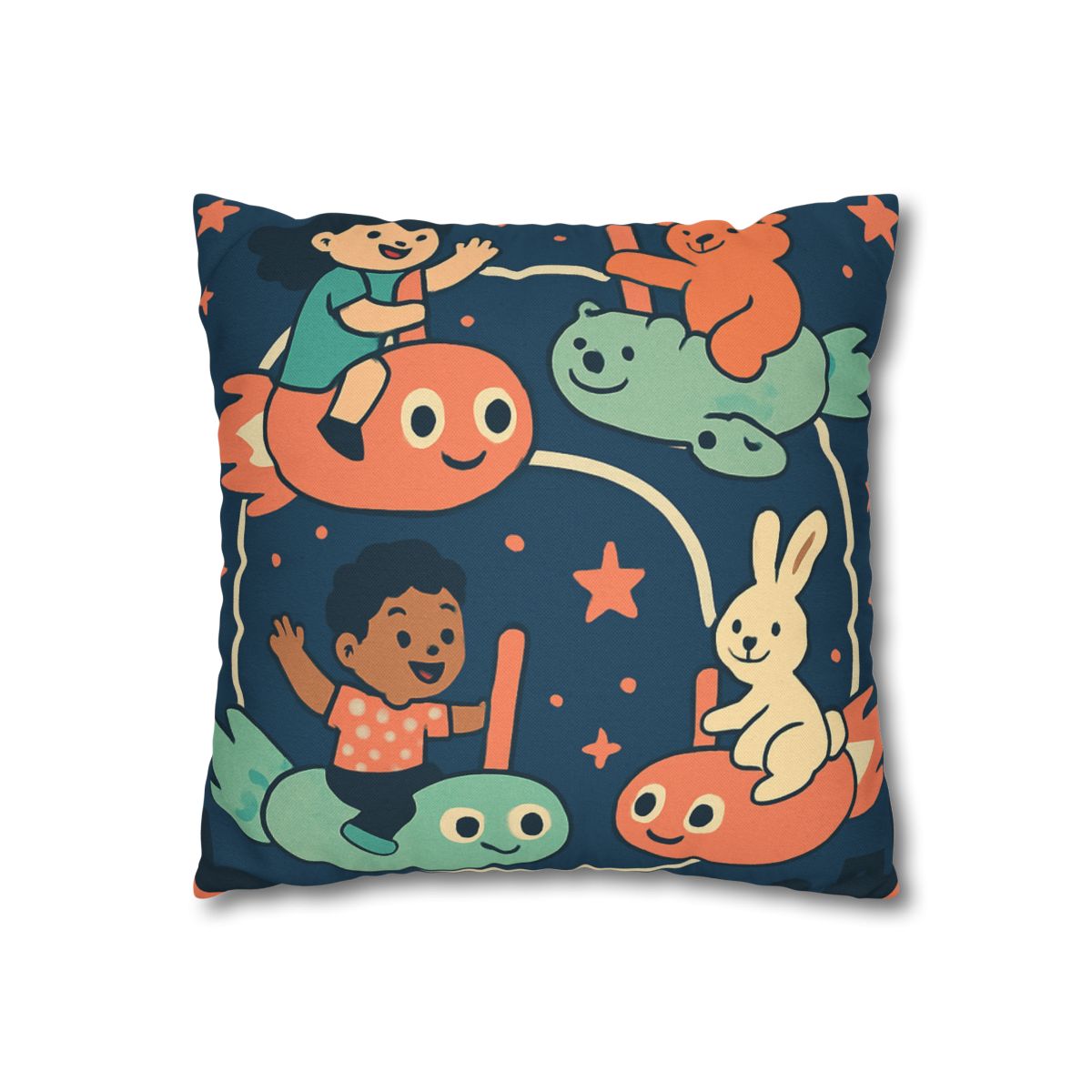 Comet Carousel Park designer print pillow cases