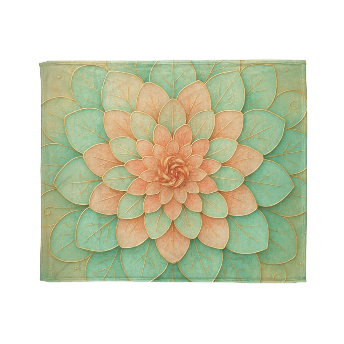 Petal Spiral Mosaic decorative home blankets