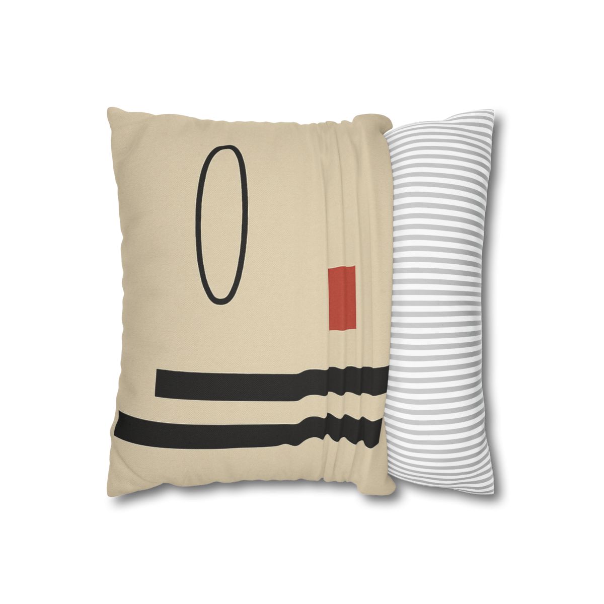 Aligned Posts With Floating Oval personalized pillow covers