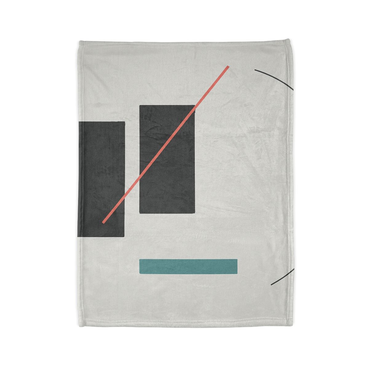 Stacked Rectangles With Crossing Arc custom blankets