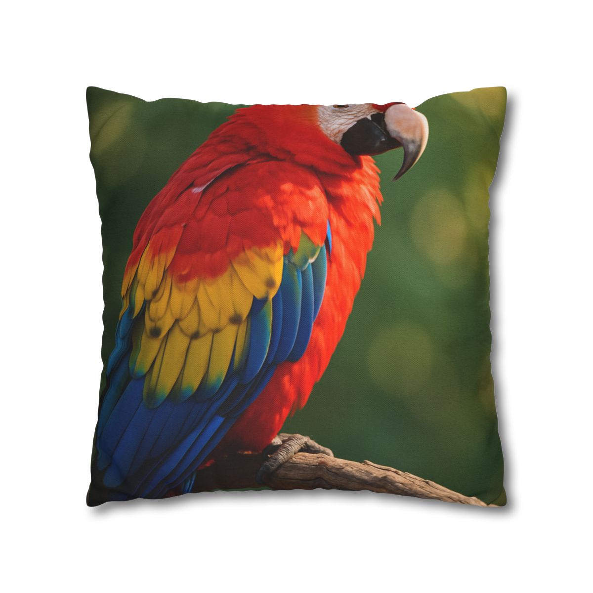 Prism Song Scarlet Macaw designer print pillow cases