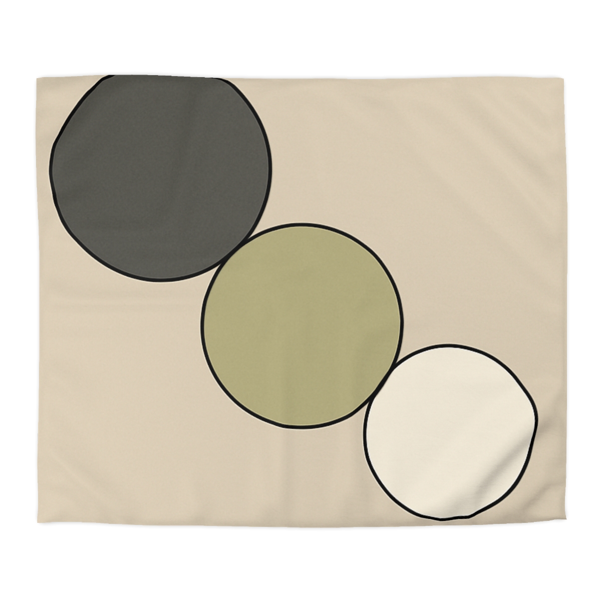 Staggered Trio Of Circles Harmony stylish duvet covers
