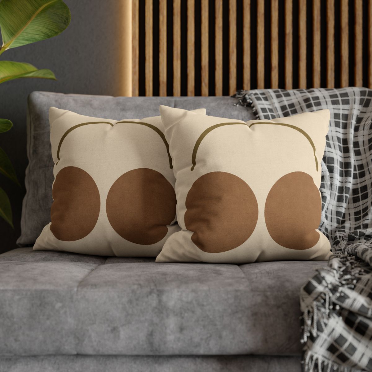 Arc Bridge Over Twin Circles personalized pillow covers