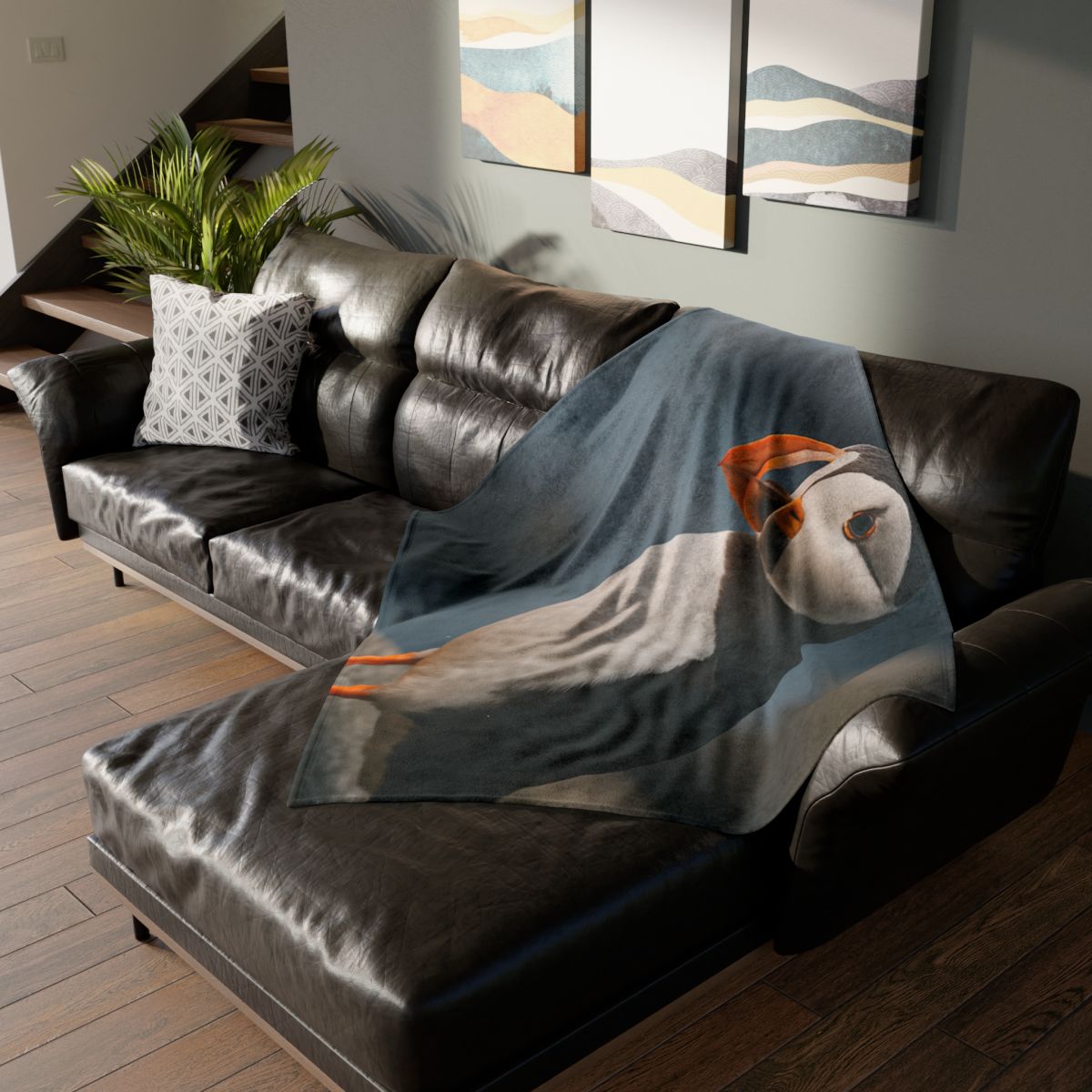 Cliff Breeze Atlantic Puffin unique gift blankets