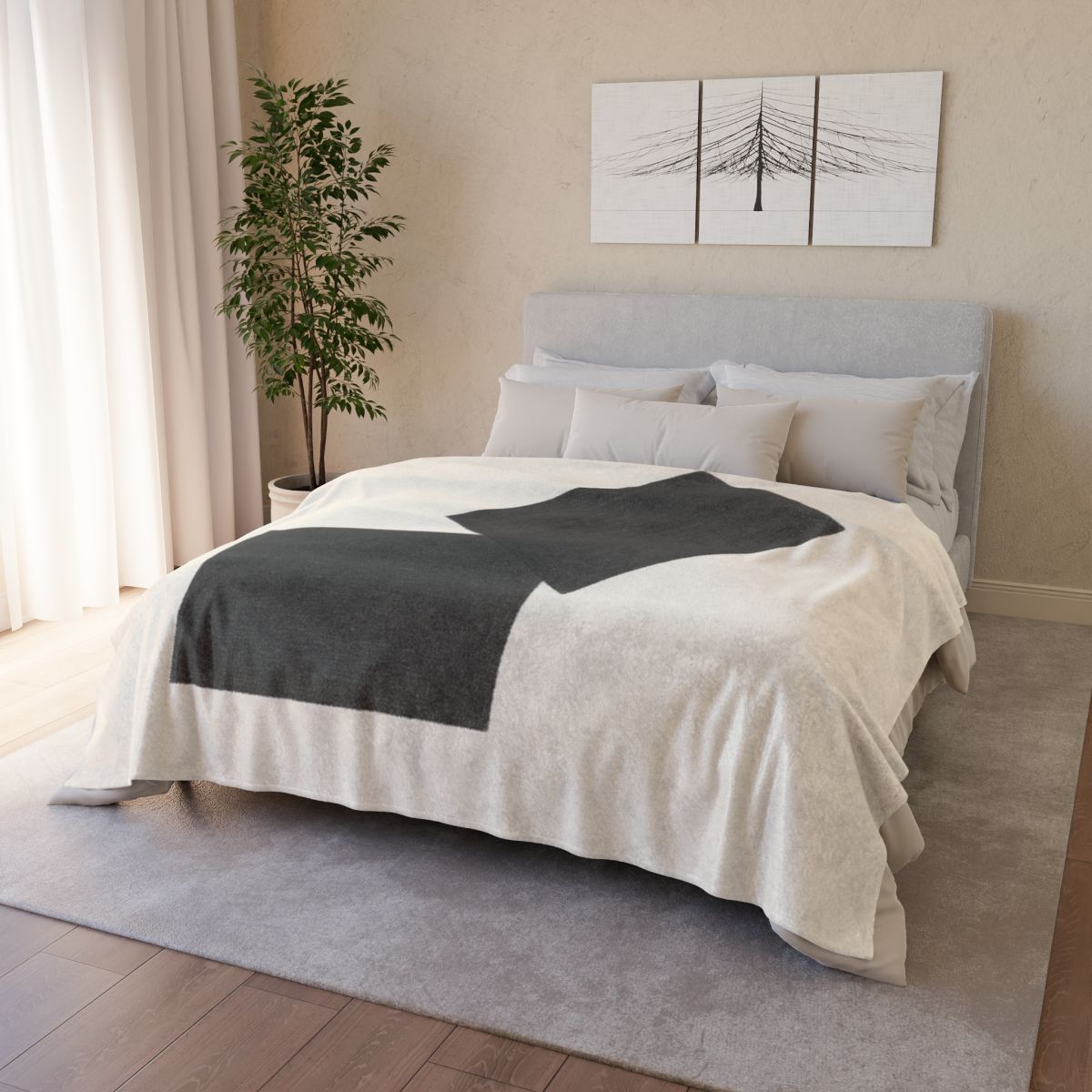 Tilted Twin Rectangle Calm trendy patterned blankets