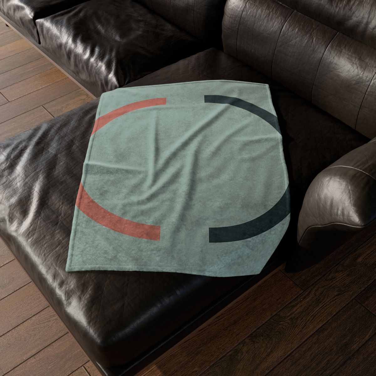 Partial Arc Duo soft fleece blankets