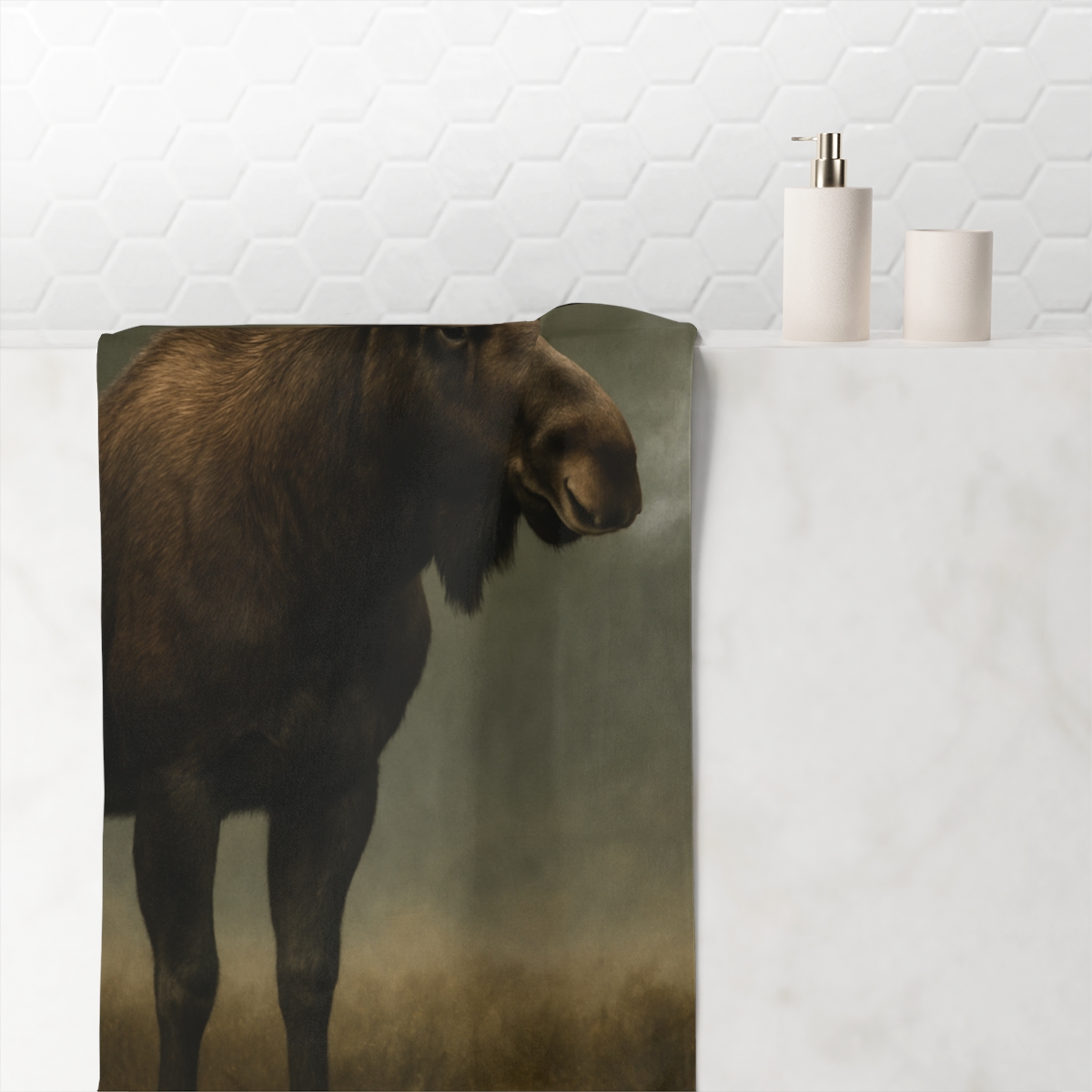 Aurora Quiet Moose unique gift towels