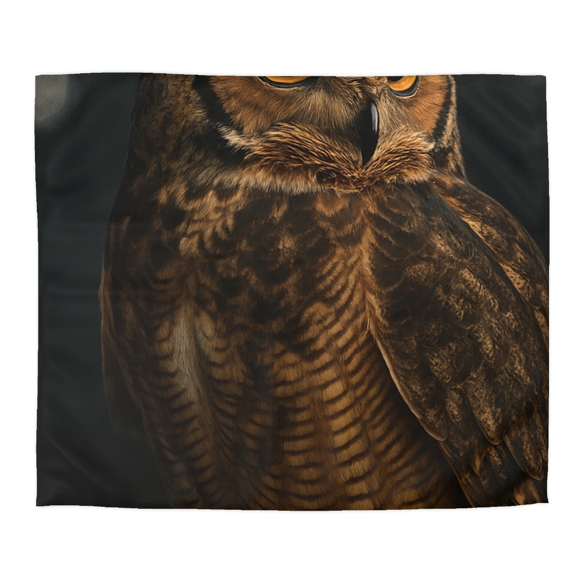 Starlit Perch Great Horned Owl trendy bedroom duvets