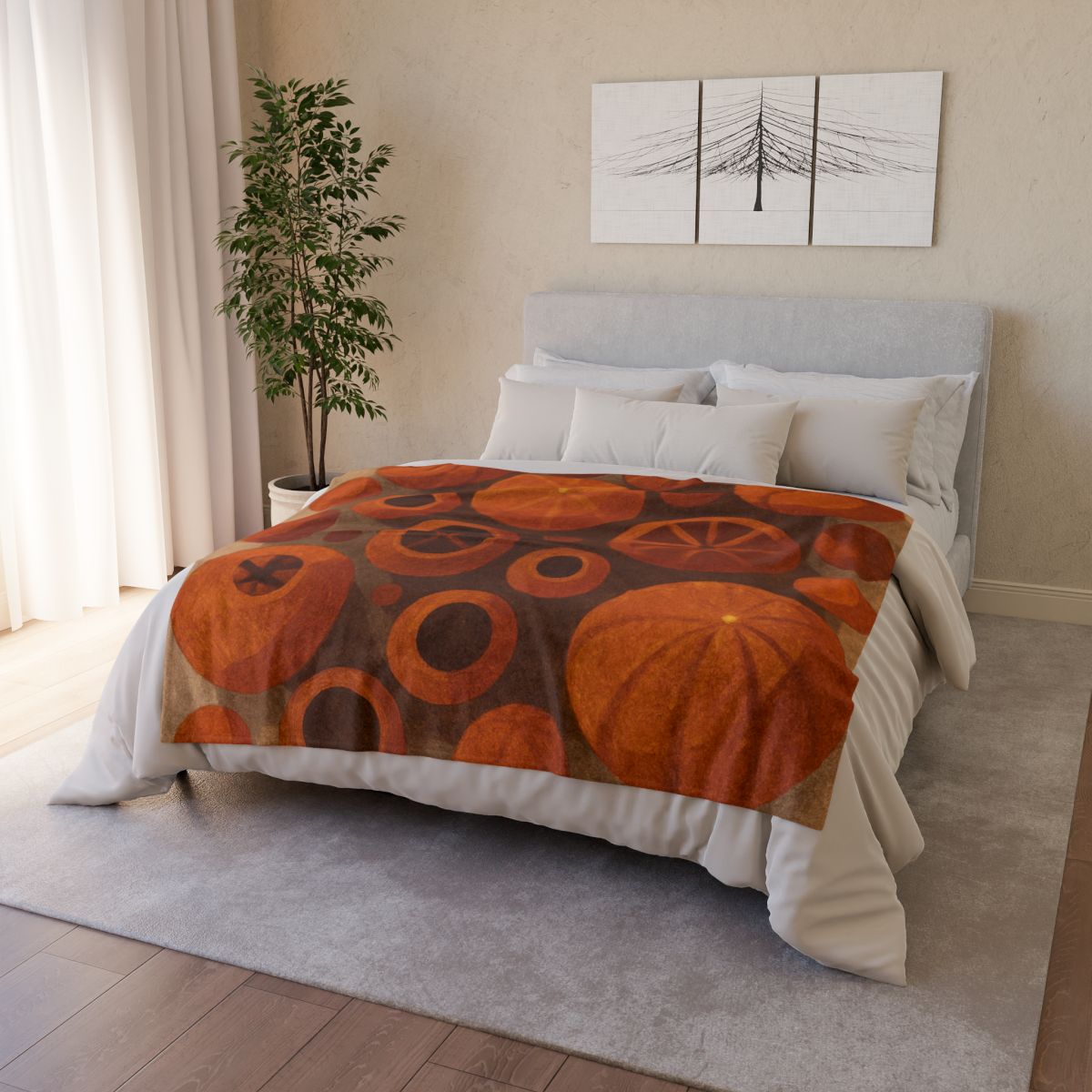 Seed Pod Cluster Mosaic unique gift blanketscustom blankets