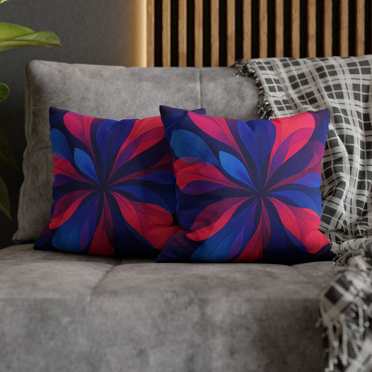 Petal Prism Overprint designer print pillow cases