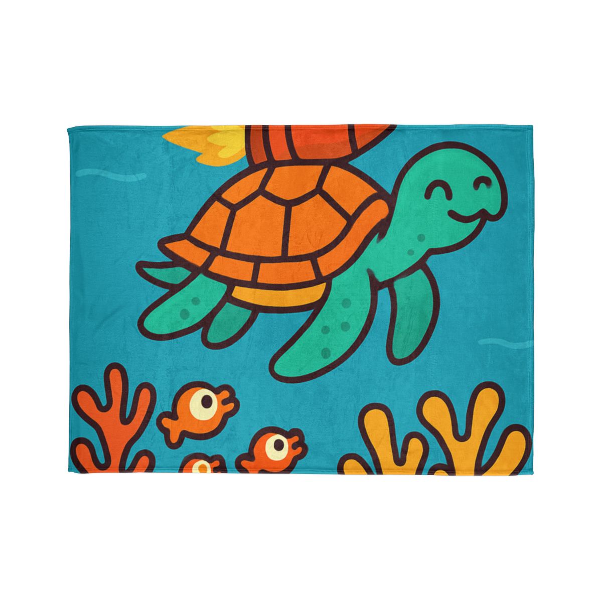Rocket Powered Turtle Reef custom blankets
