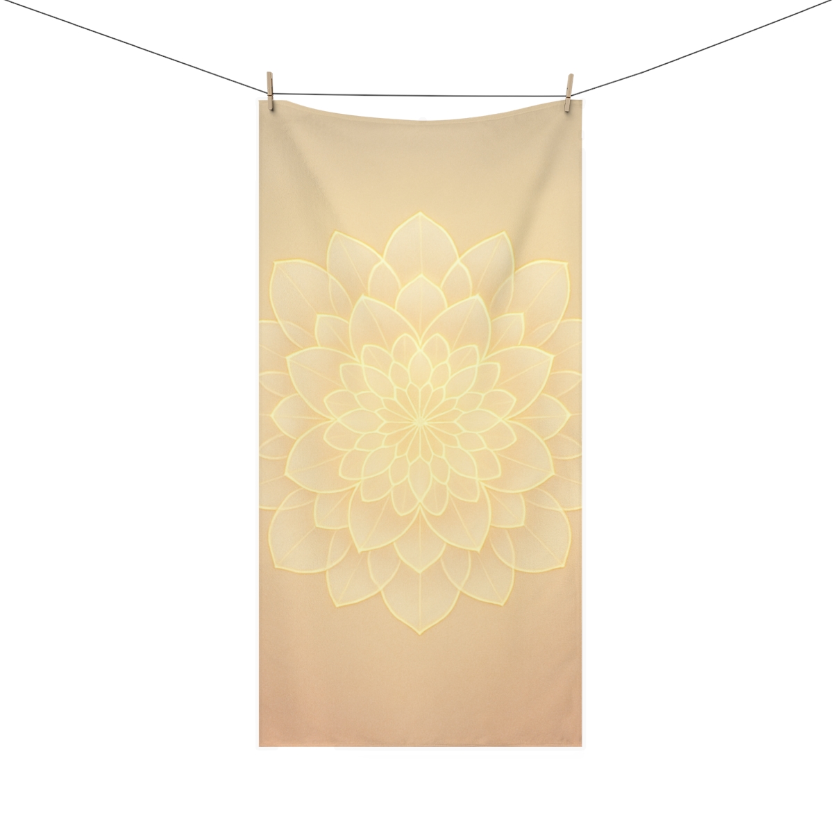 Petal Lattice Halo personalized bath towels