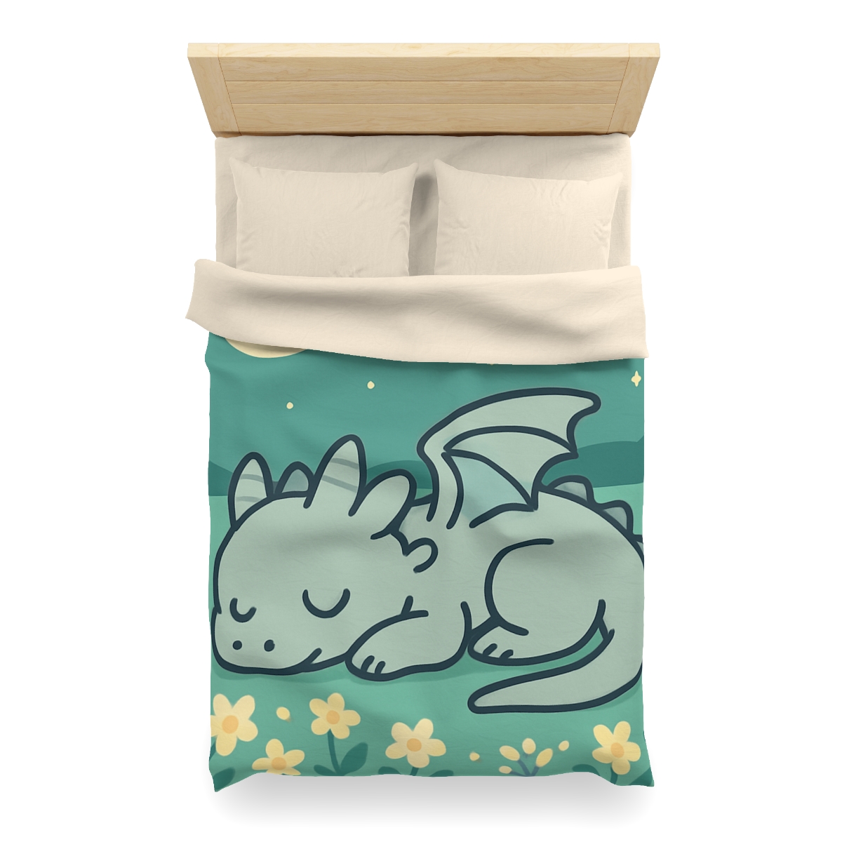 Moonlight Meadow Dragon stylish duvet covers