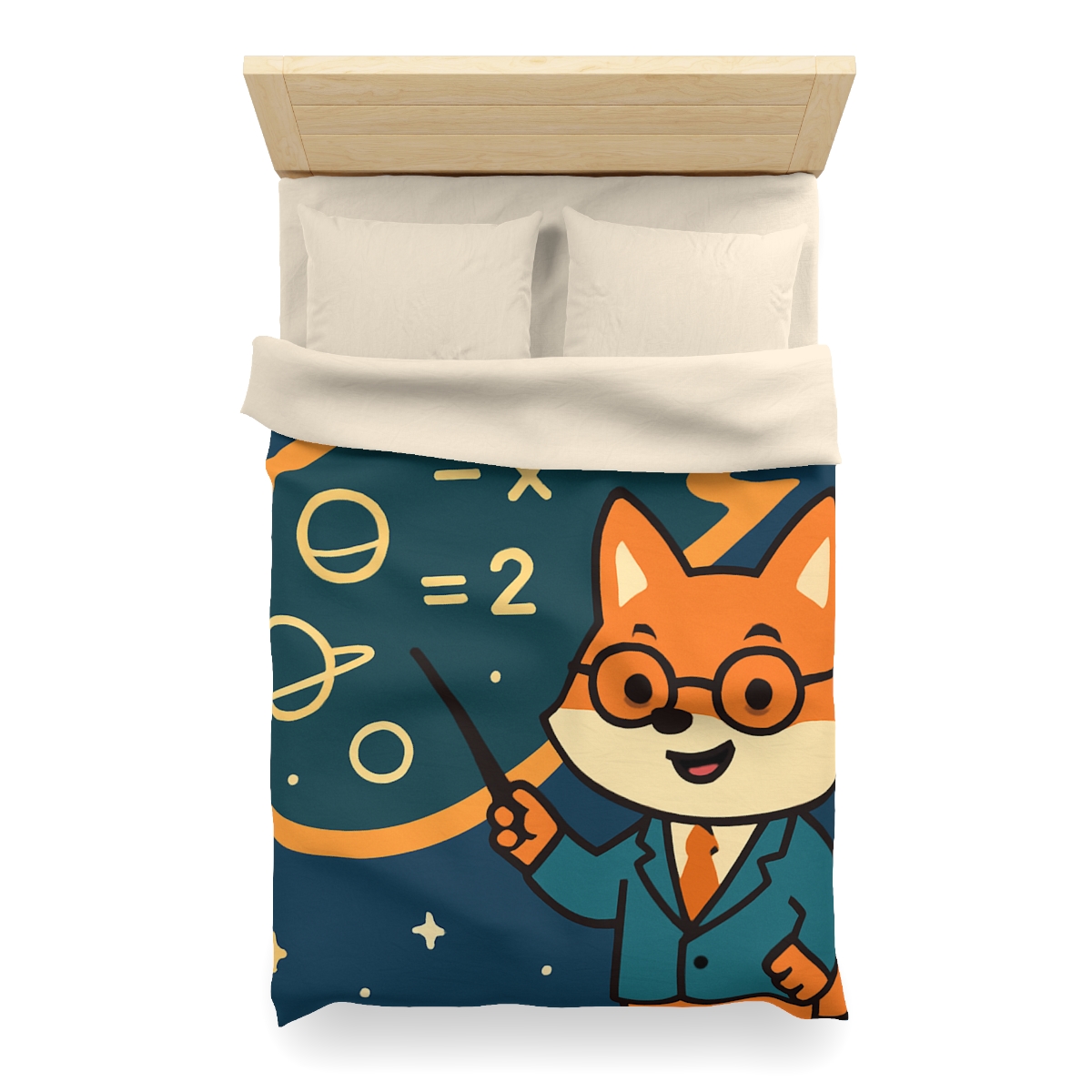 Comet Classroom With A Curious Fox soft comforter duvets