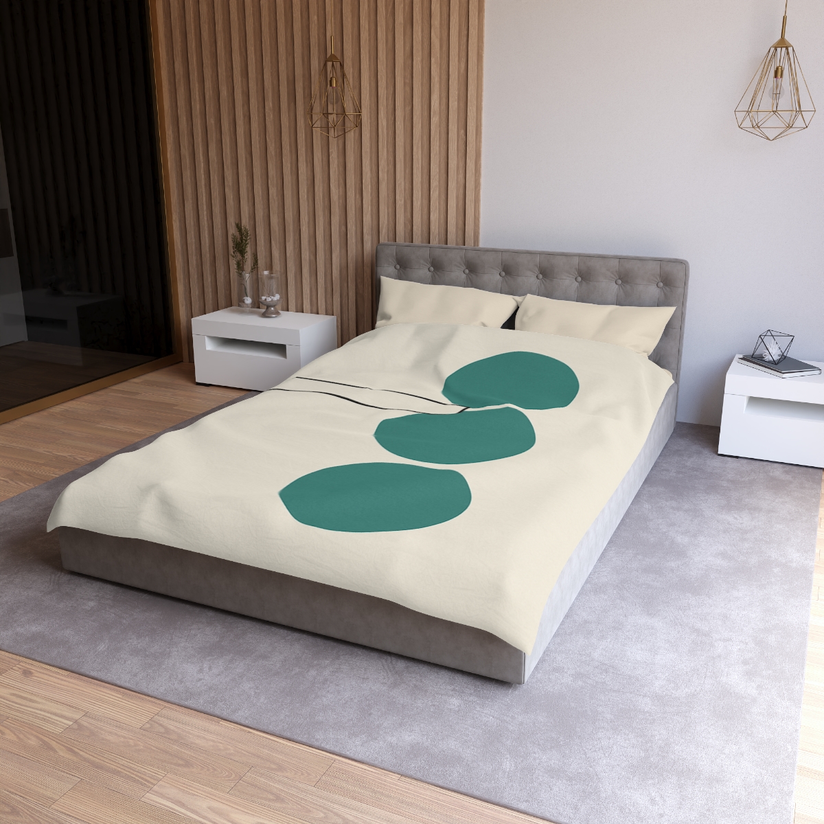 Staggered Circle Trio With Offset Bar warm winter duvets