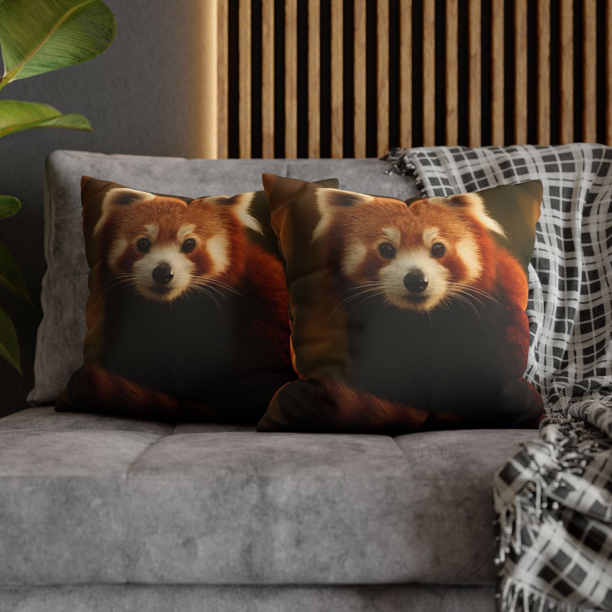 Crimson Whisper Red Panda unique gift pillow cases