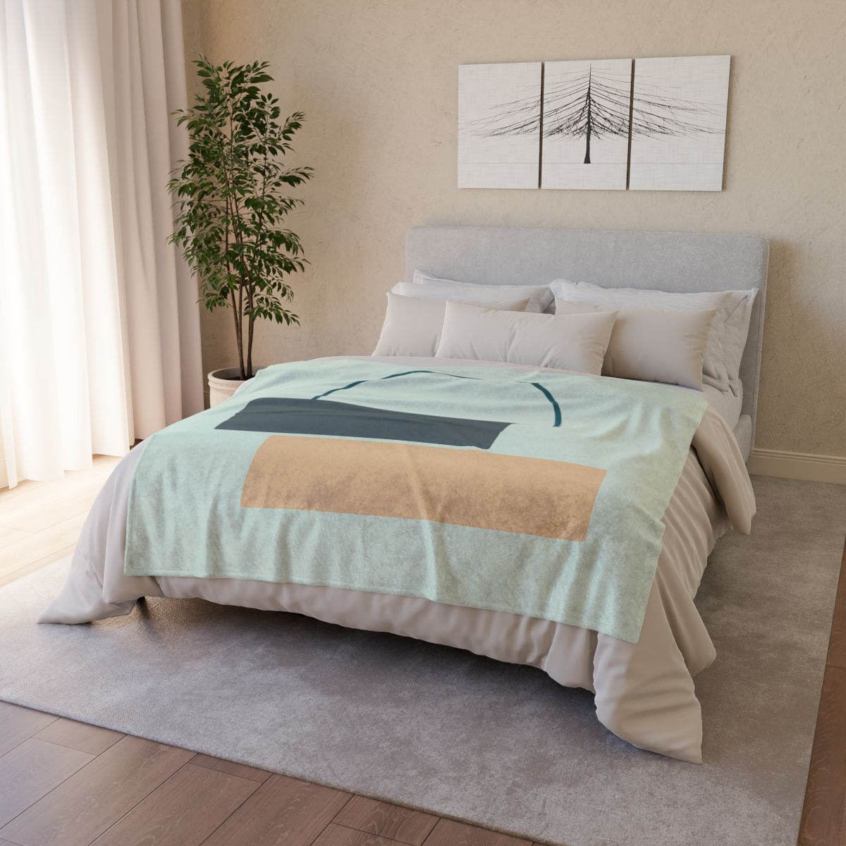 Stepped Arc And Twin Slabs personalized cozy blankets