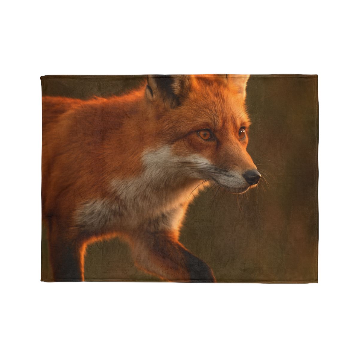 Crimson Whisper Red Fox decorative home blankets