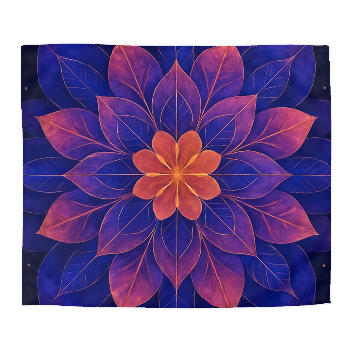 Petal Prism Mandala designer printed duvets