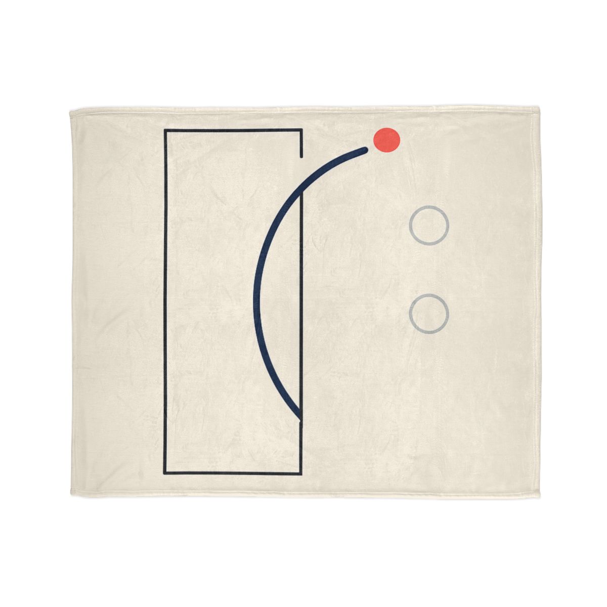 Offset Frame With Orbit Arc personalized cozy blankets