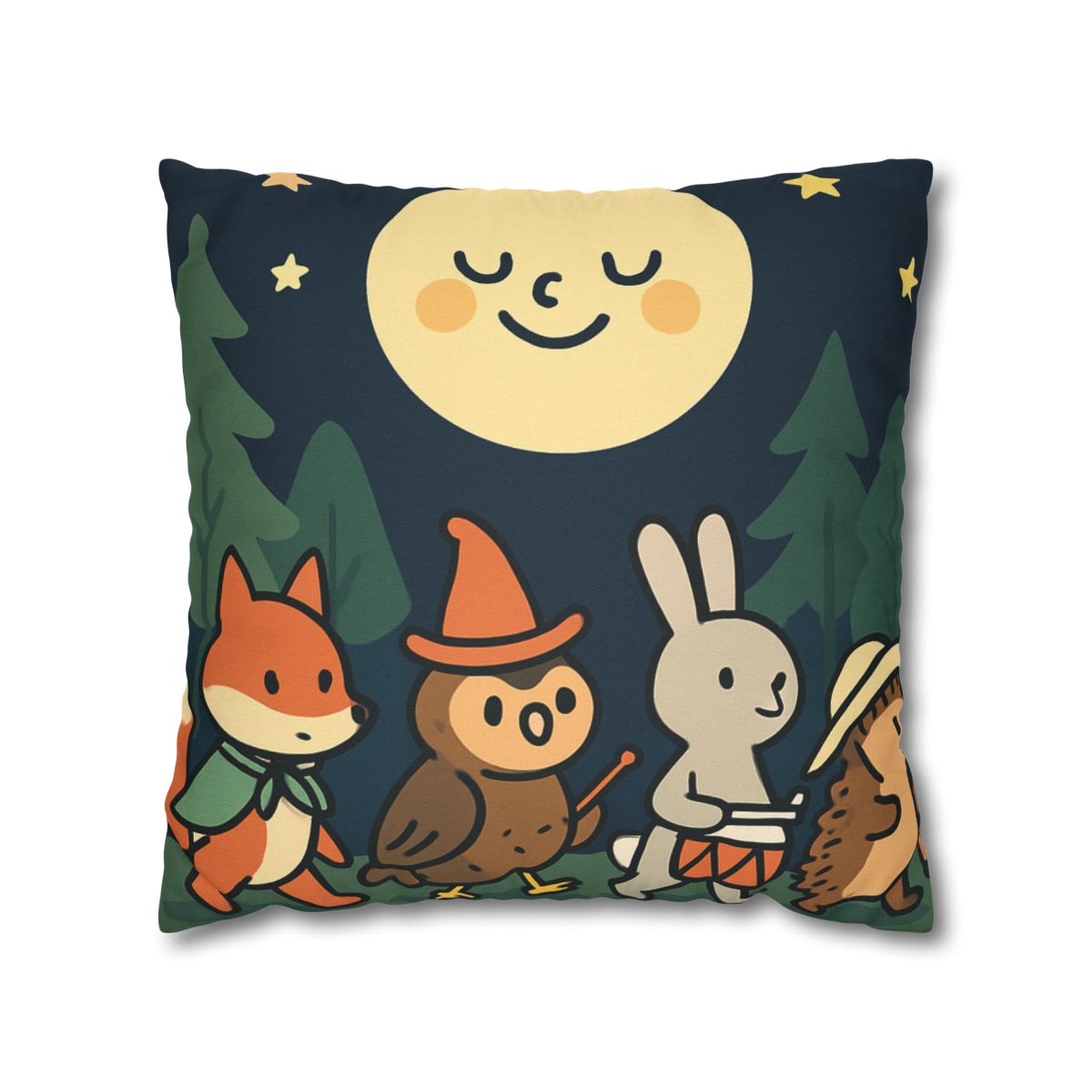Moonlight Forest Parade trendy patterned pillow cases