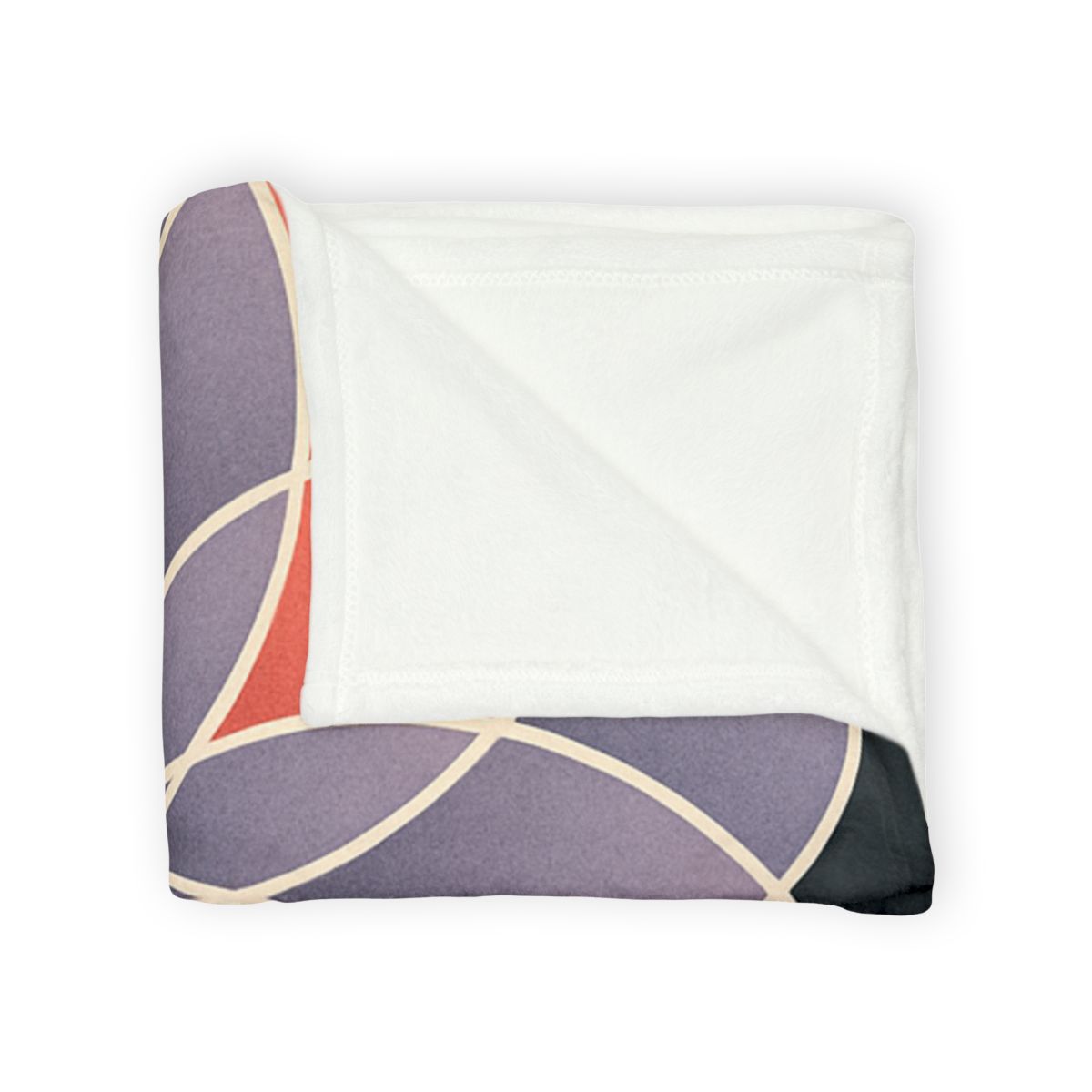 Petal Prism Overlap soft fleece blankets