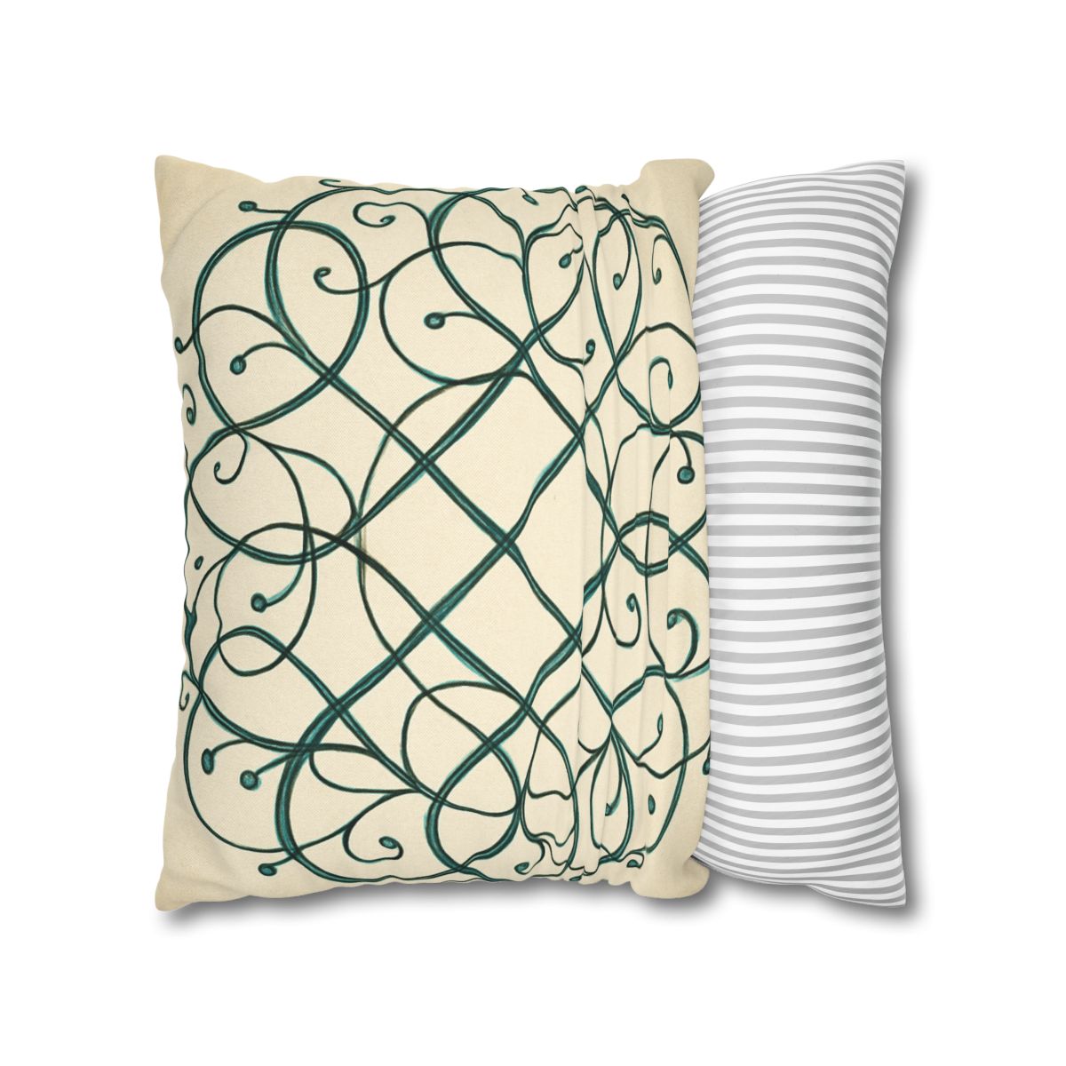 Vine Lattice Halo designer print pillow cases