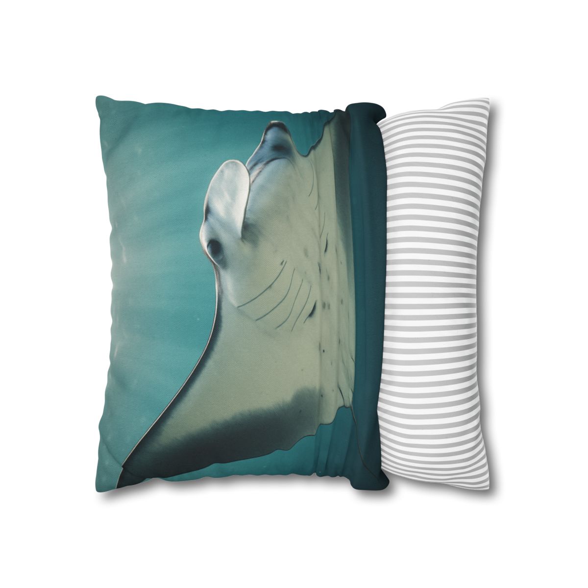 Celestial Glide Reef Manta Ray stylish decorative pillowcases