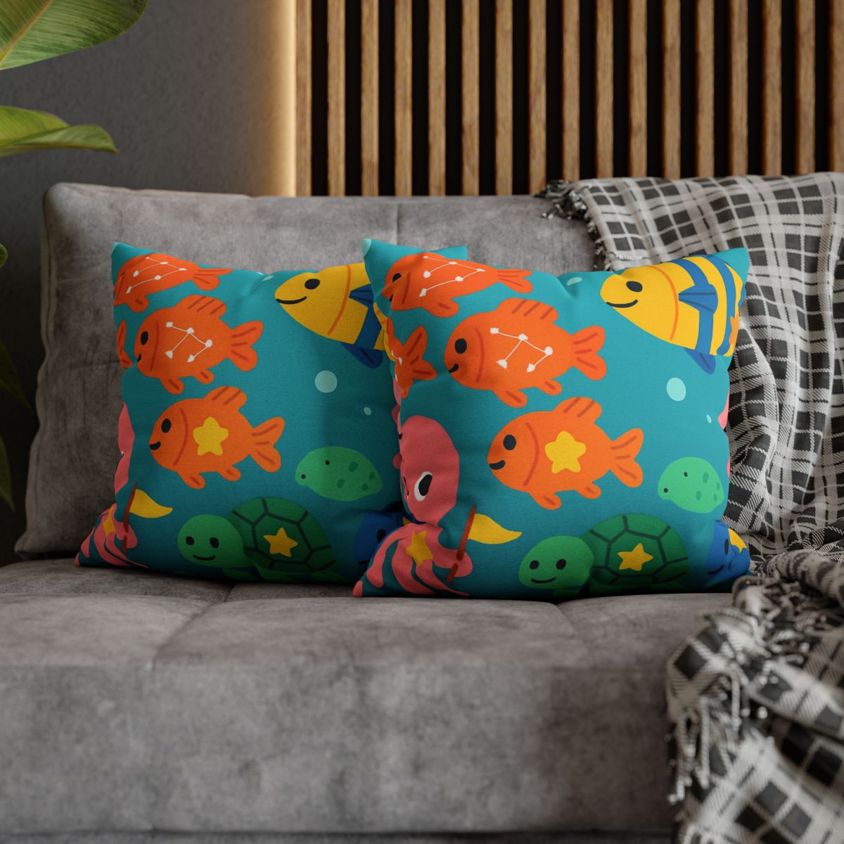 Underwater Galaxy Parade comfortable bedding pillow covers