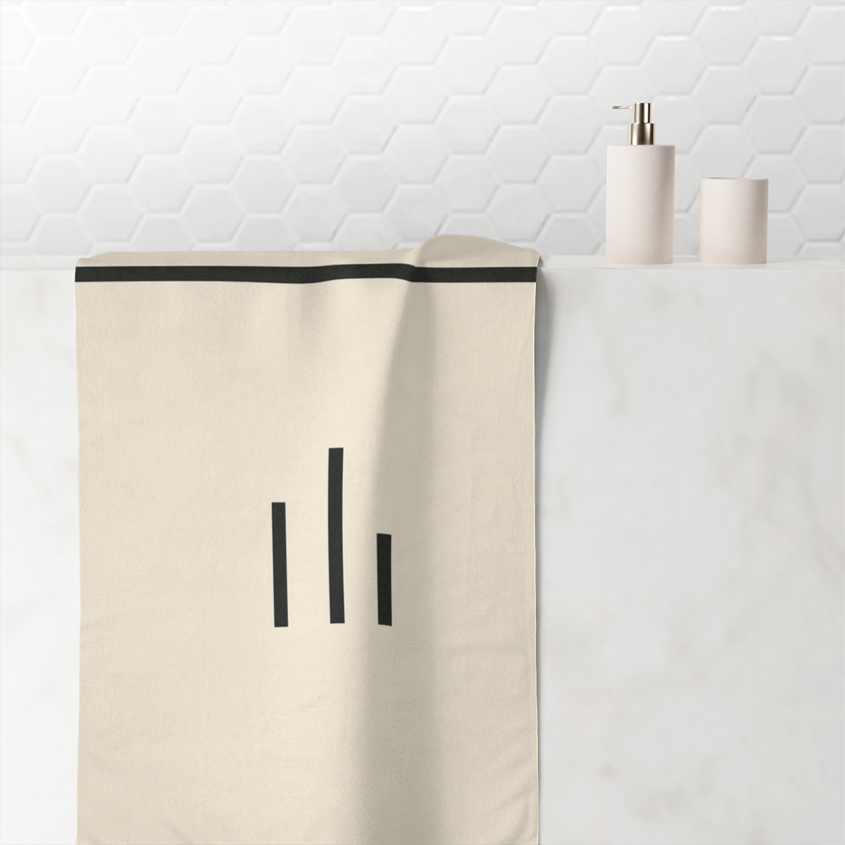 Split Horizon Line Cluster stylish beach towels