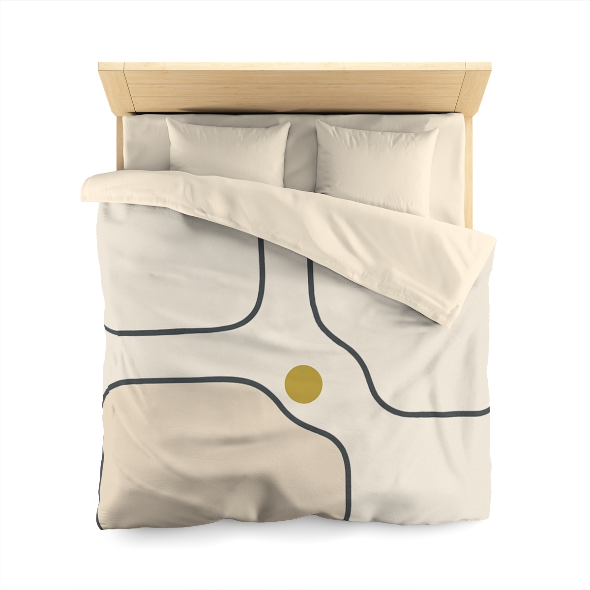 Quiet Triad With Open Center trendy bedroom duvets