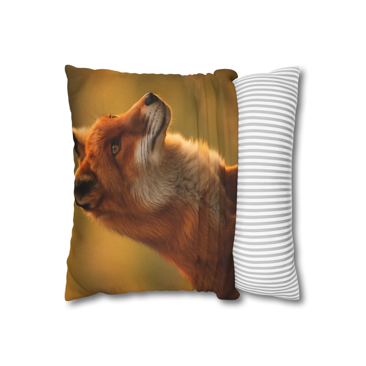 Crimson Whisper Red Fox stylish decorative pillowcases