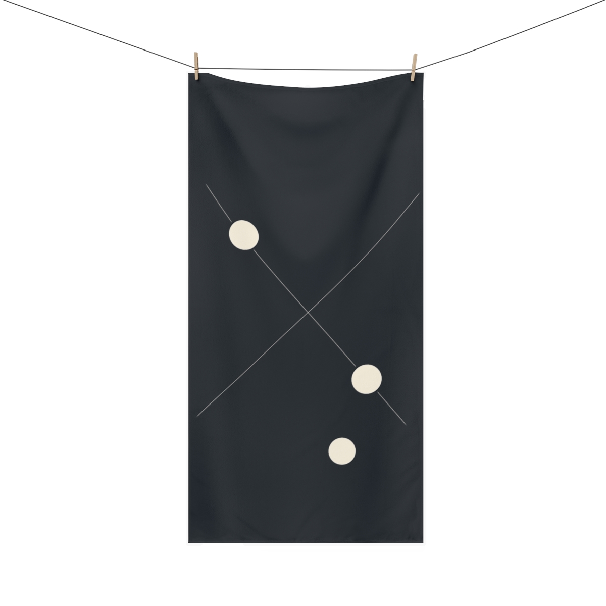 Orbital Line Cluster decorative home towelscustom towels