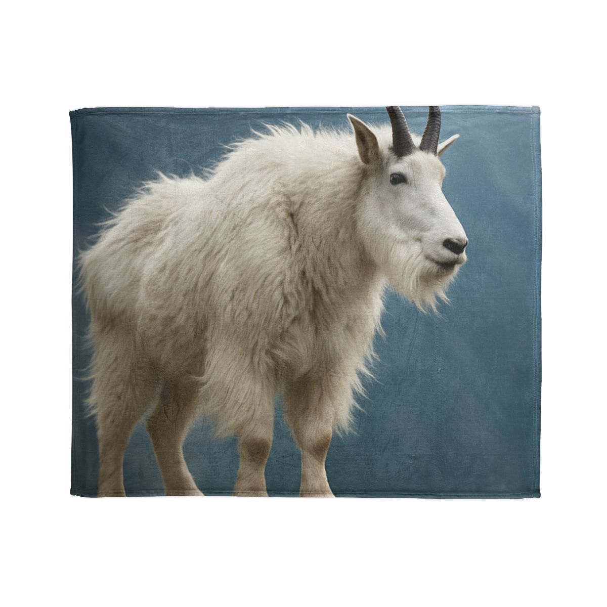 Glimmer Peak Mountain Goat designer printed blankets