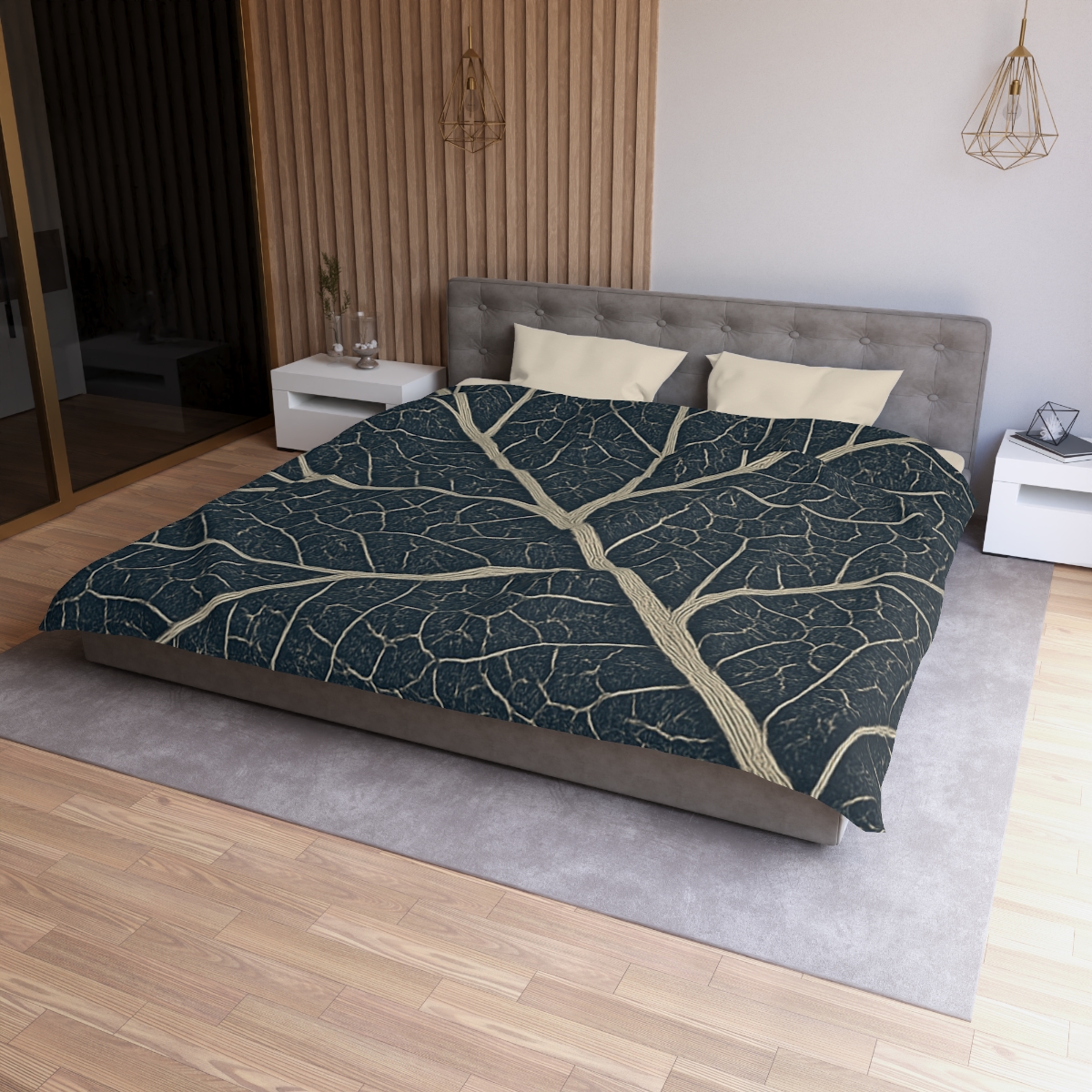 Leaf Vein Starchart Lattice duvets for gifts