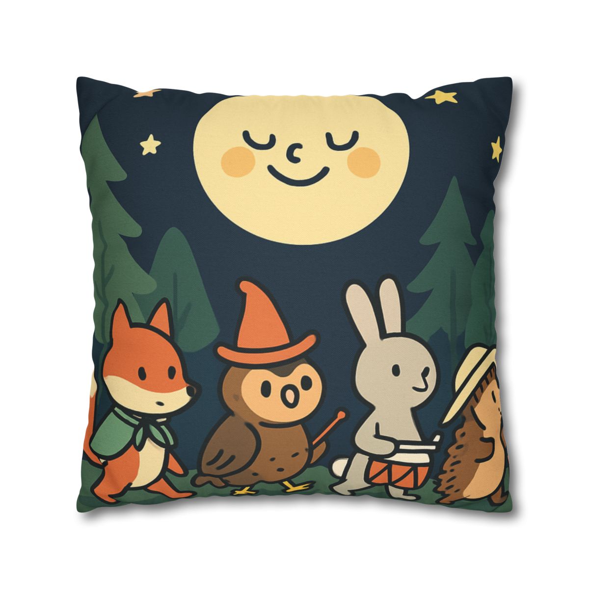Moonlight Forest Parade trendy patterned pillow cases
