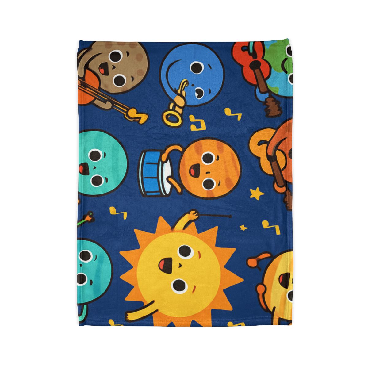 Planetary Music Band soft fleece blankets