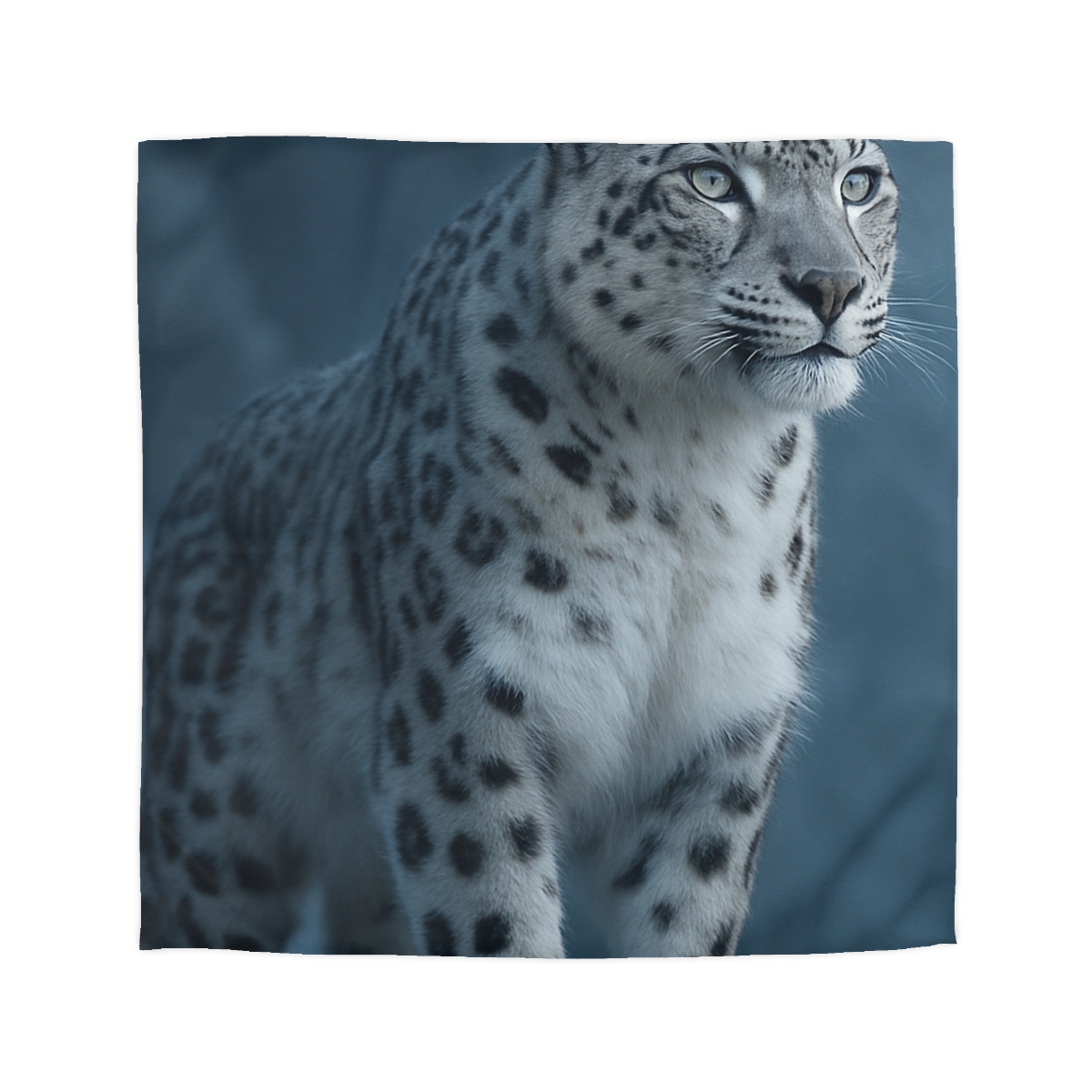 Cloud Cliff Snow Leopard designer printed duvets