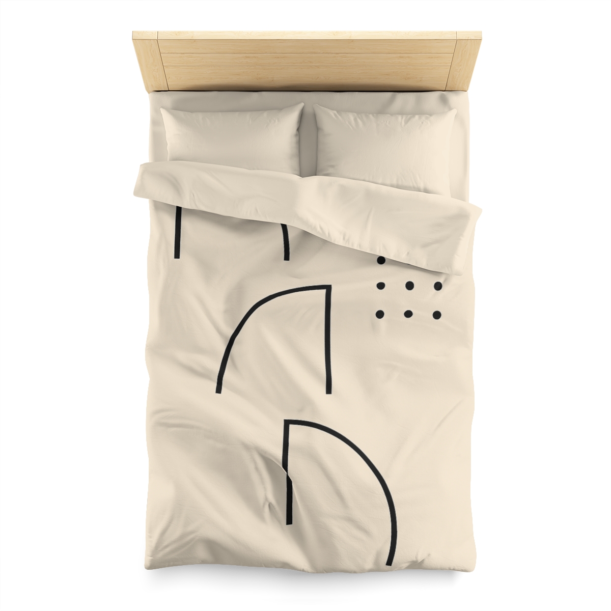 Triad Arc Window Grid designer printed duvets