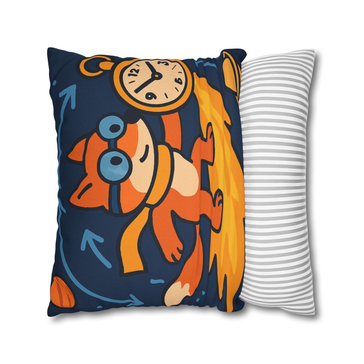 Time Traveling Comet Fox designer print pillow cases