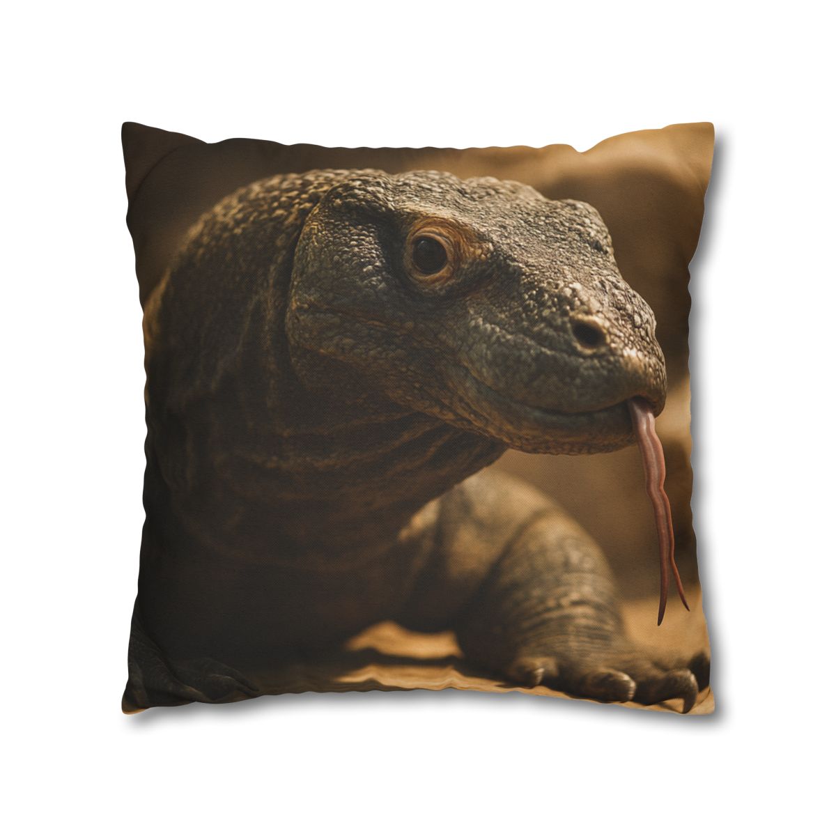 Ancient Sentinel Komodo Dragon designer print pillow cases