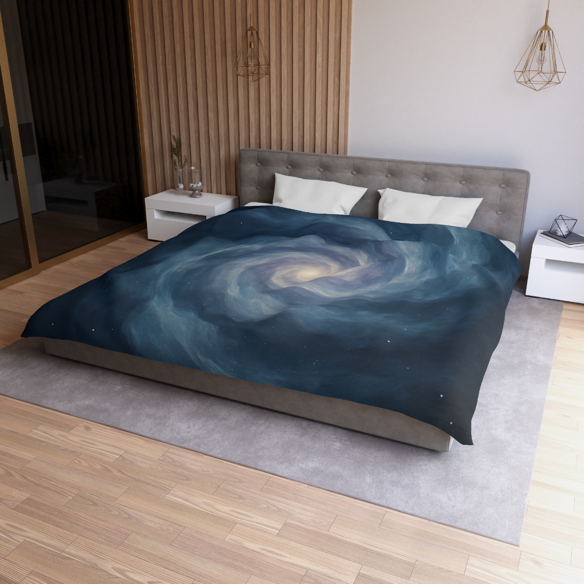 Nebula Spiral Veil personalized bedding duvets