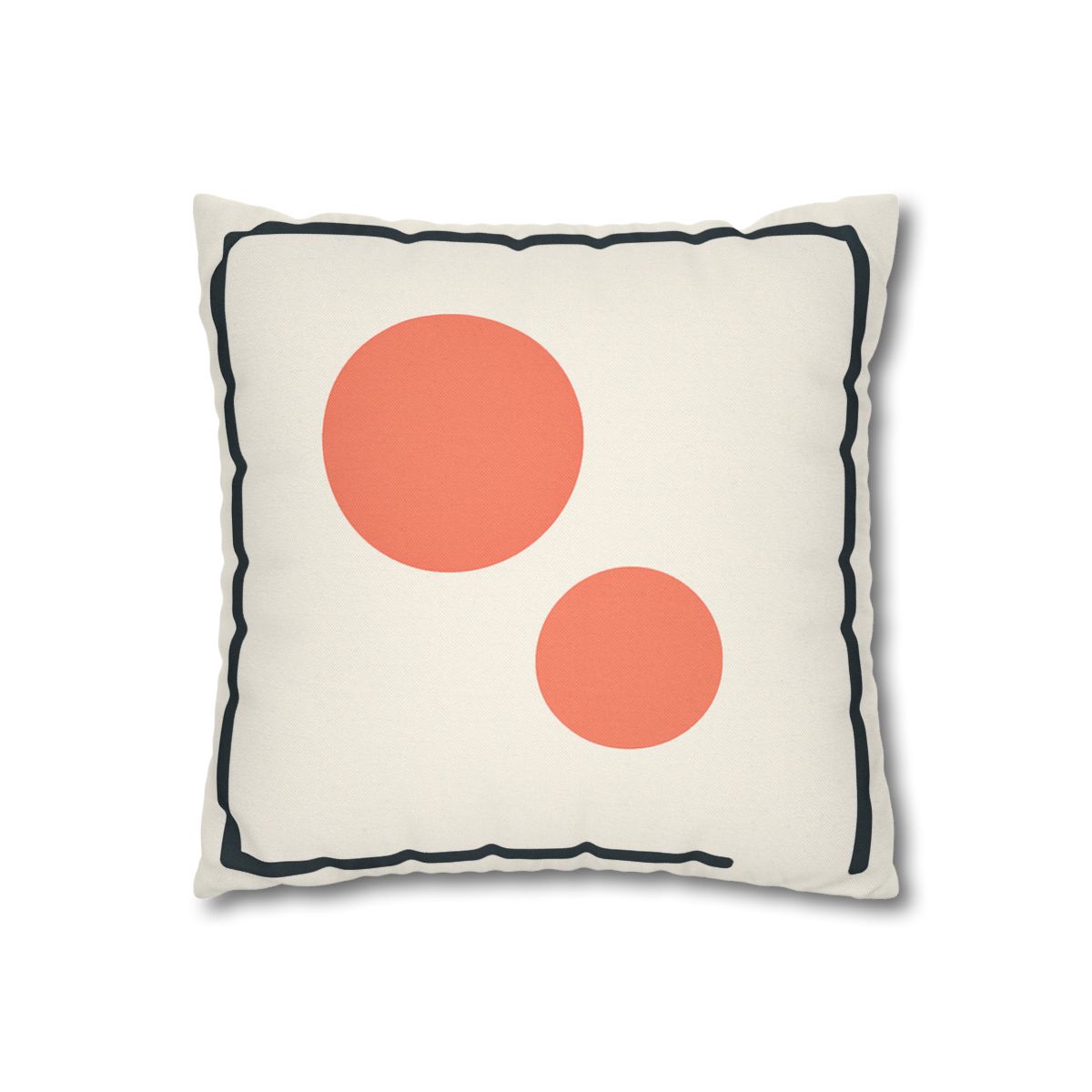 Asymmetric Frame Gap With Two Discs soft cotton pillow cases